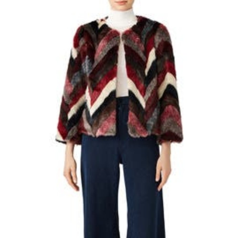 Red Multi Faux Fur